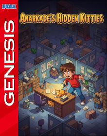 Anarkade's Hidden Kitties - Fanart - Box - Front (null) - 798x1016