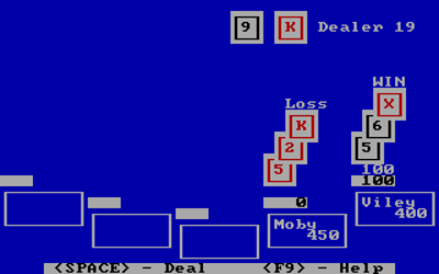 Blackjack (1982) - Screenshot - Gameplay (null) - 320x200