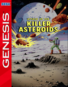 Attack of the Killer Asteroids - Fanart - Box - Front (null) - 220x280