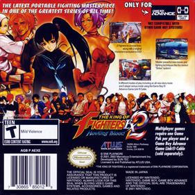 The King of Fighters EX 2: Howling Blood - Box - Back (North America) - 1477x1477
