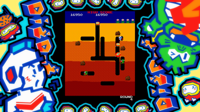 ARCADE GAME SERIES: DIG DUG - Screenshot - Gameplay (World) - 1920x1080
