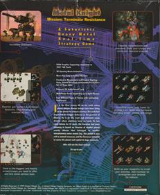 Metal Knight: Mission: Terminate Resistance - Box - Back (North America) - 800x969