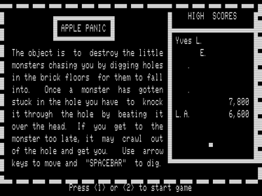 Apple Panic - Screenshot - Game Title (North America) - 512x384