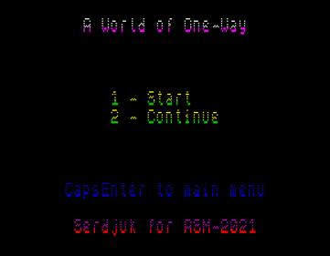 A World Of One-Way - Screenshot - Game Title (null) - 576x448