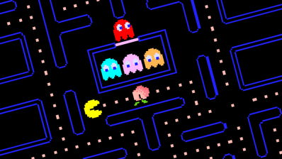 Pac-Man Arcade in a Tin - Fanart - Background (World) - 398x224