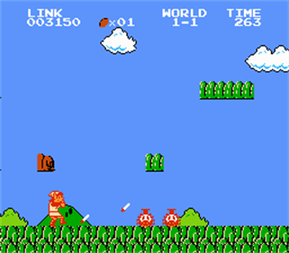 Super Link Bros. - Screenshot - Gameplay (World) - 256x224
