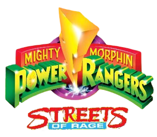 Streets of Rage 2 & Power Rangers Crossover - Clear Logo (null) - 336x293