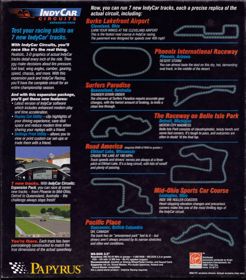 IndyCar Racing: Circuits Expansion Pack - Box - Back (United States) - 702x800