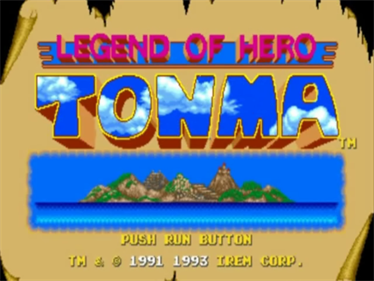 Legend of Hero Tonma - Screenshot - Game Title (North America) - 640x480
