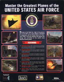 Jane's Combat Simulations USAF United States Air Force - Box - Back (Europe) - 629x800