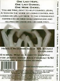 Eternal War: Shadows of Light - Box - Back (World) - 590x800
