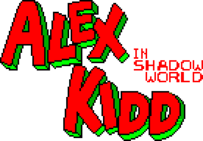 Alex Kidd in Shadow World Edition Deluxe - Clear Logo (World) - 1380x960