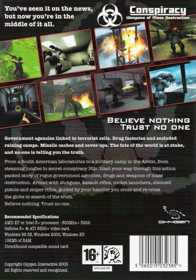 Conspiracy: Weapons of Mass Destruction - Box - Back (Europe) - 640x915