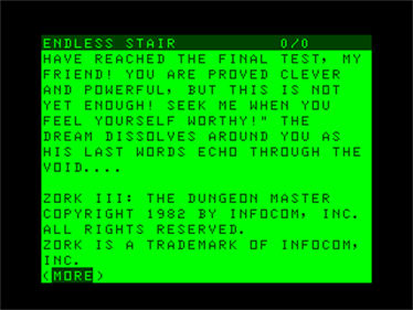 Zork III - Screenshot - Game Title (null) - 320x240