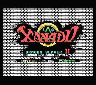 Xanadu: Dragon Slayer II - Screenshot - Game Title (null) - 272x240