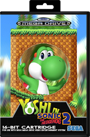 Yoshi in Sonic The Hedgehog 2 - Box - Front - Reconstructed (Europe) - 817x1239