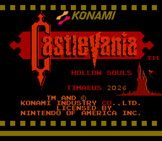 Castlevania: Hollow Souls - Screenshot - Game Title (World) - 256x224
