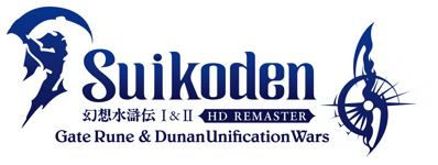 Suikoden I&II HD Remaster Gate Rune and Dunan Unification Wars - Clear Logo (null) - 1633x615