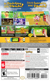 Pokemon: Let's Go, Pikachu - Box - Back (United States) - 1167x1888