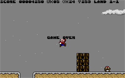 Stario's Christmas - Screenshot - Game Over (World) - 320x200