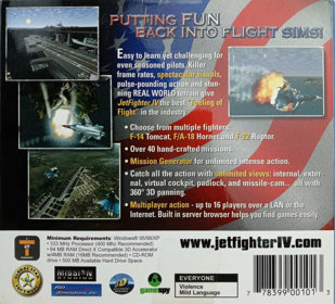 JetFighter IV: Fortress America - Box - Back (World) - 1497x1357