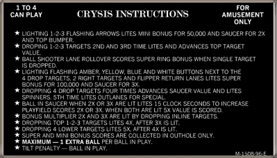 Crysis - Arcade - Controls Information (null) - 1957x1117