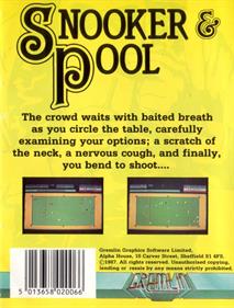 Snooker & Pool - Box - Back (Europe) - 616x809