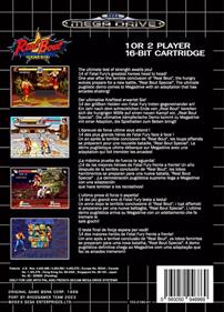 Real Bout Fatal Fury Genesis - Box - Back (Europe) - 540x749