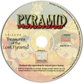 Pyramid Adventures: Episode 1: Treasures of the Lost Pyramid - Disc (North America) - 850x850
