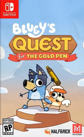 Bluey's Quest For The Gold Pen - Fanart - Box - Front (North America) - 444x725