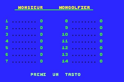 Monsieur Mongolfiera - Screenshot - High Scores (null) - 591x392