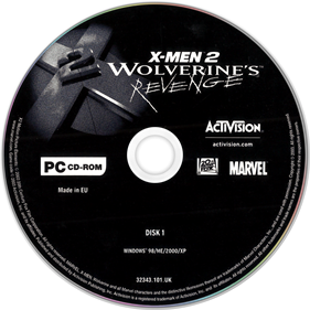 X2: Wolverine's Revenge - Disc (Europe) - 1406x1406