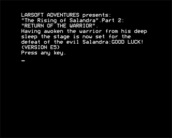 The Rising of Salandra: Part 2 - Screenshot - Game Title (null) - 640x512