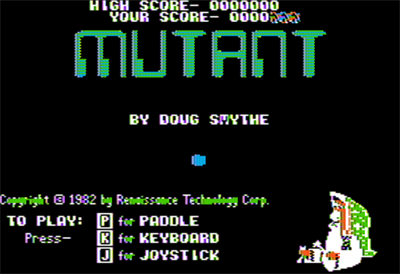 Mutant (Renaissance Technology Corp.) - Screenshot - Game Title (null) - 560x384