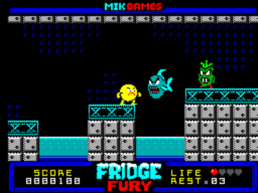 Fridge Fury - Screenshot - Gameplay (World) - 256x192