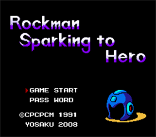 Rockman 4 Sparking to Hero - Screenshot - Game Title (Japan) - 256x224