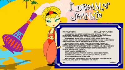 I Dream of Jeannie - Arcade - Controls Information (null) - 1920x1080