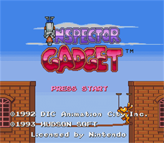 Inspector Gadget: The Gadgeteer - Screenshot - Game Title (null) - 256x224