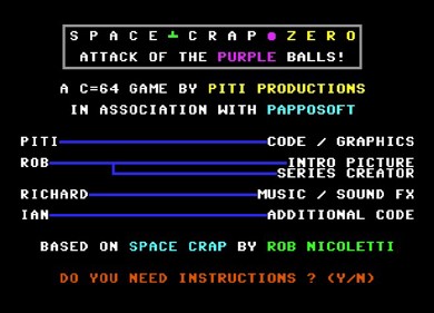Space Crap Zero: Attack of the Purple Balls - Screenshot - Game Select (null) - 658x474