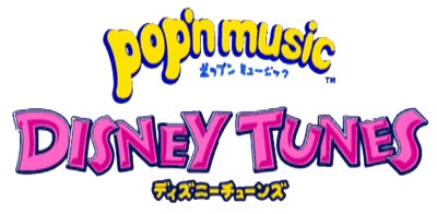 Pop'n Music: Disney Tunes - Clear Logo (Japan) - 1219x598