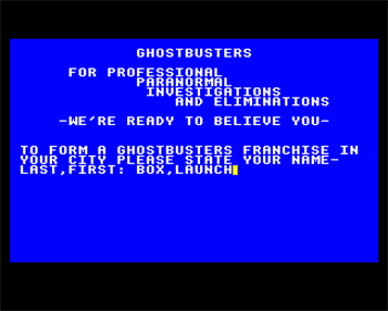 Ghostbusters - Screenshot - Game Select (Europe) - 640x512