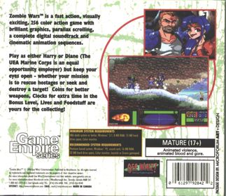 Zombie Wars (1996) - Box - Back (North America) - 922x800