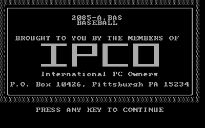 Baseball - Screenshot - Game Title (World) - 320x200