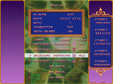 Eden's Aegis - Screenshot - High Scores (World) - 640x480