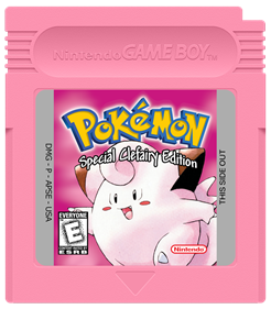 Pokémon Pink Version: Special Clefairy Edition - Cart - Front (World) - 665x759