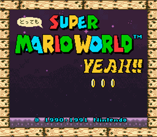 Super Mario World Yeah!! - Screenshot - Game Title (Japan) - 256x224