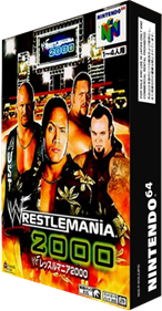 WWF WrestleMania 2000 - Box - 3D (Japan) - 234x448