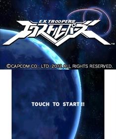 E.X. Troopers - Screenshot - Game Title (Japan) - 400x480