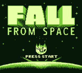 Fall from Space - Screenshot - Game Title (World) - 160x144