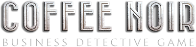 Coffee Noir: Business Detective Game - Clear Logo (World) - 628x153
